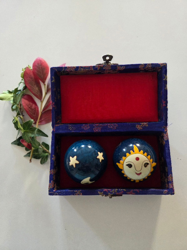 QI GONG Kugeln - Lila (Massage Health Ball)